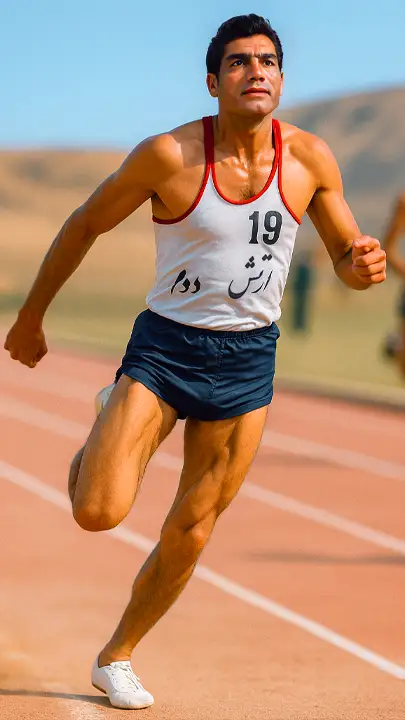 manouchehr shamshiri the professional track and field career - دوران حرفه ای دوندگی منوچهر شمشیری